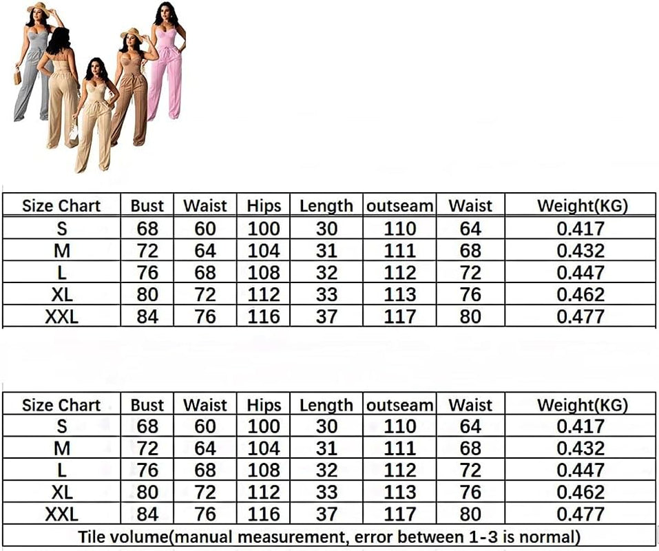 Lounge Sets for Women Two Piece Outfits - Fall Outfits for Women Workout Sets 2 Piece Jumpsuit Spaghetti Straps Crop Top Wide Leg Long Pants with Pockets Sweatsuits Set Clubwear Brown, XL